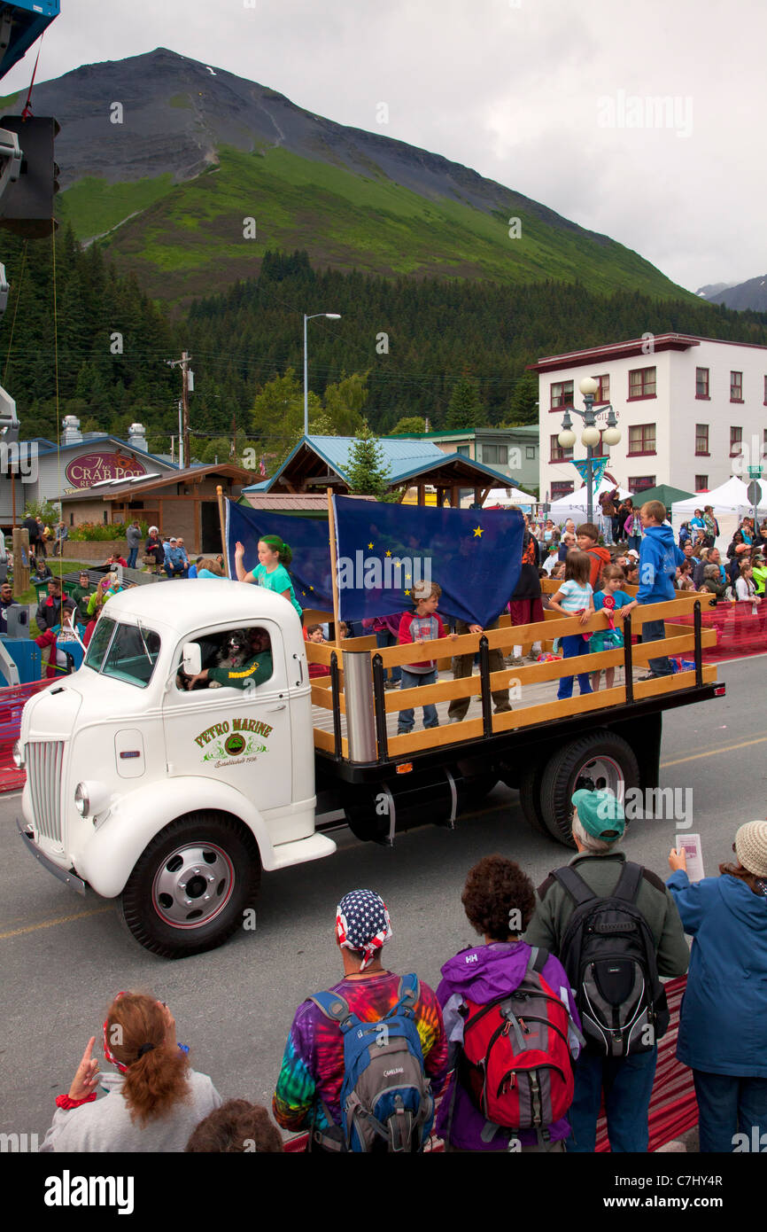 Fourth of July parade, Seward, Alaska Stock Photo Alamy