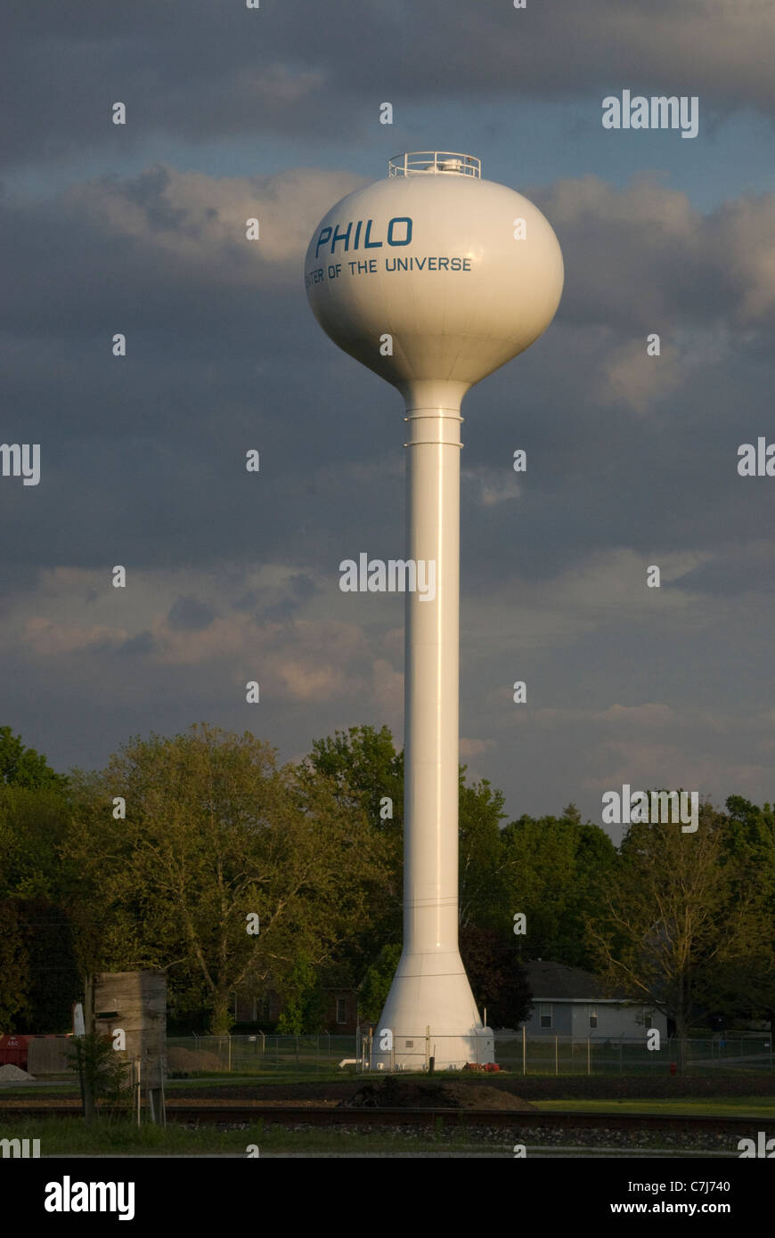 Water tower, Philo, Illinois, USA Stock Photo Alamy