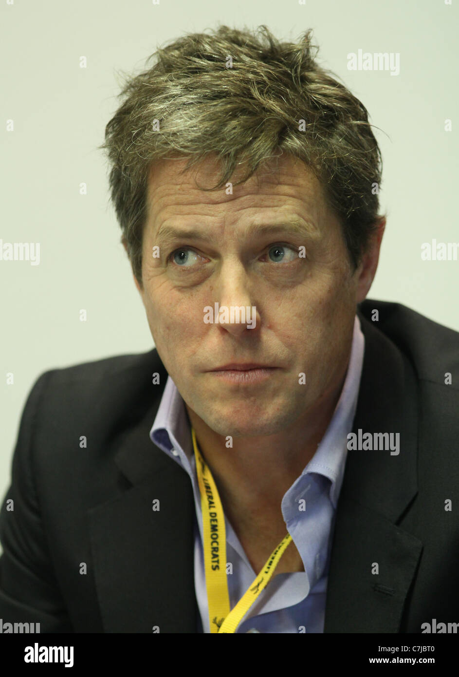 HUGH GRANT HACKED OFF CAMPAIGN LIBERAL C 18 September 2011 THE ICC BIRMINGHAM ENGLAND Stock Photo
