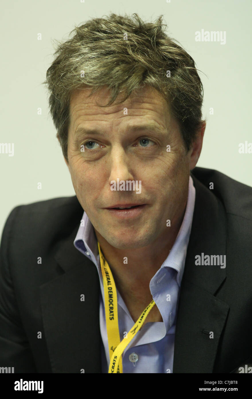 HUGH GRANT HACKED OFF CAMPAIGN LIBERAL C 18 September 2011 THE ICC BIRMINGHAM ENGLAND Stock Photo