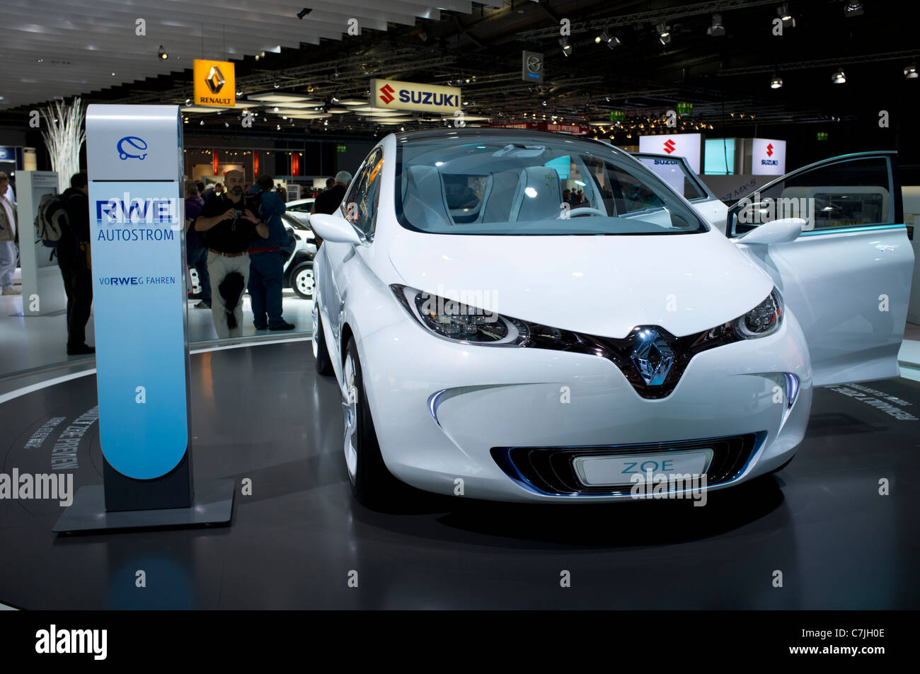 Renault Zoe electric car at Frankfurt Motor Show or IAA 2011 in Germany Stock Photo