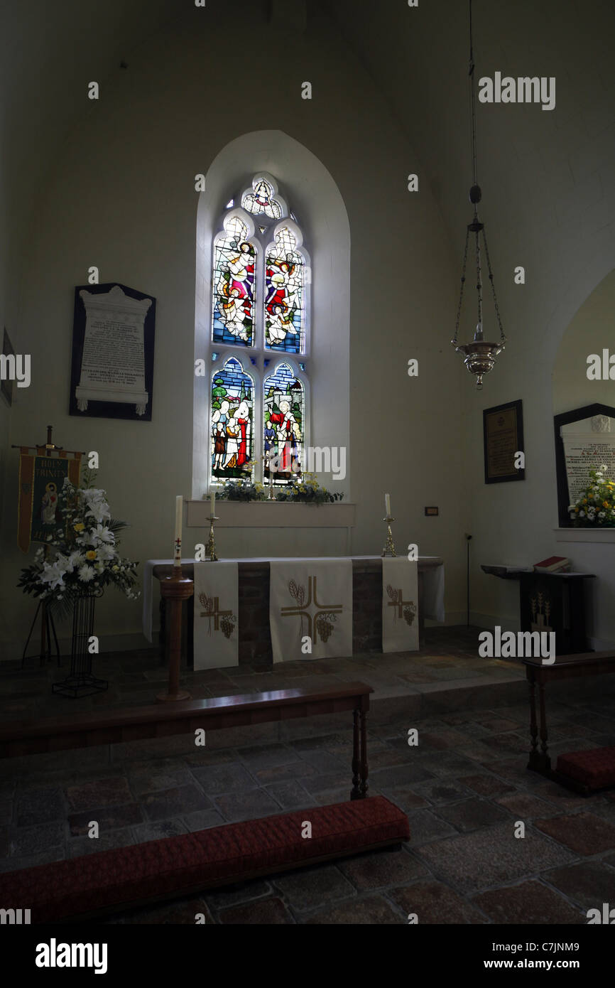 TRINITY CHURCH & STAINED GLASS WINDOW TRINITY JERSEY CHANNEL ISLANDS 20
