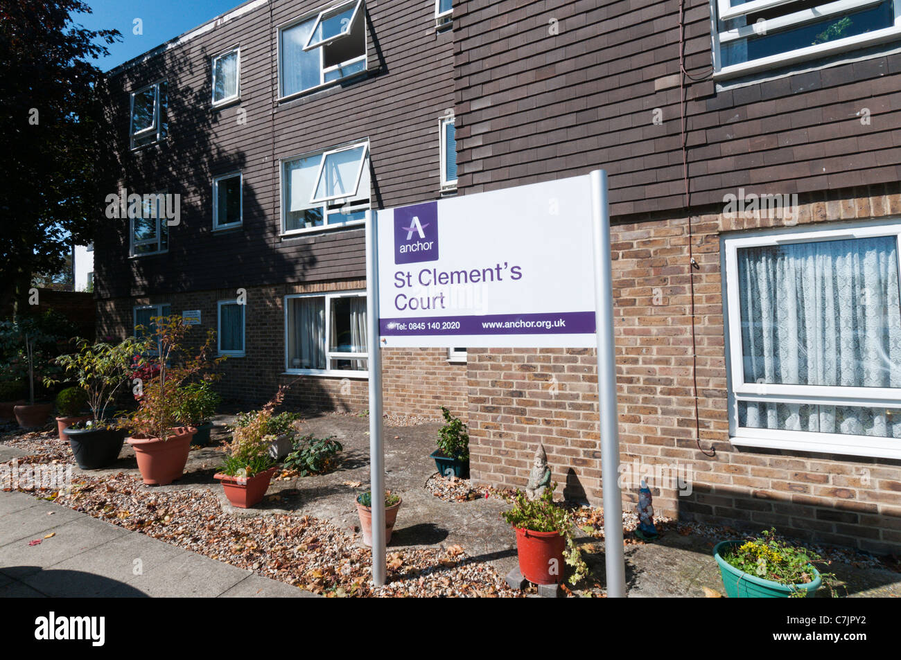 St Clement's Court sheltered housing accommodation for the elderly in ...