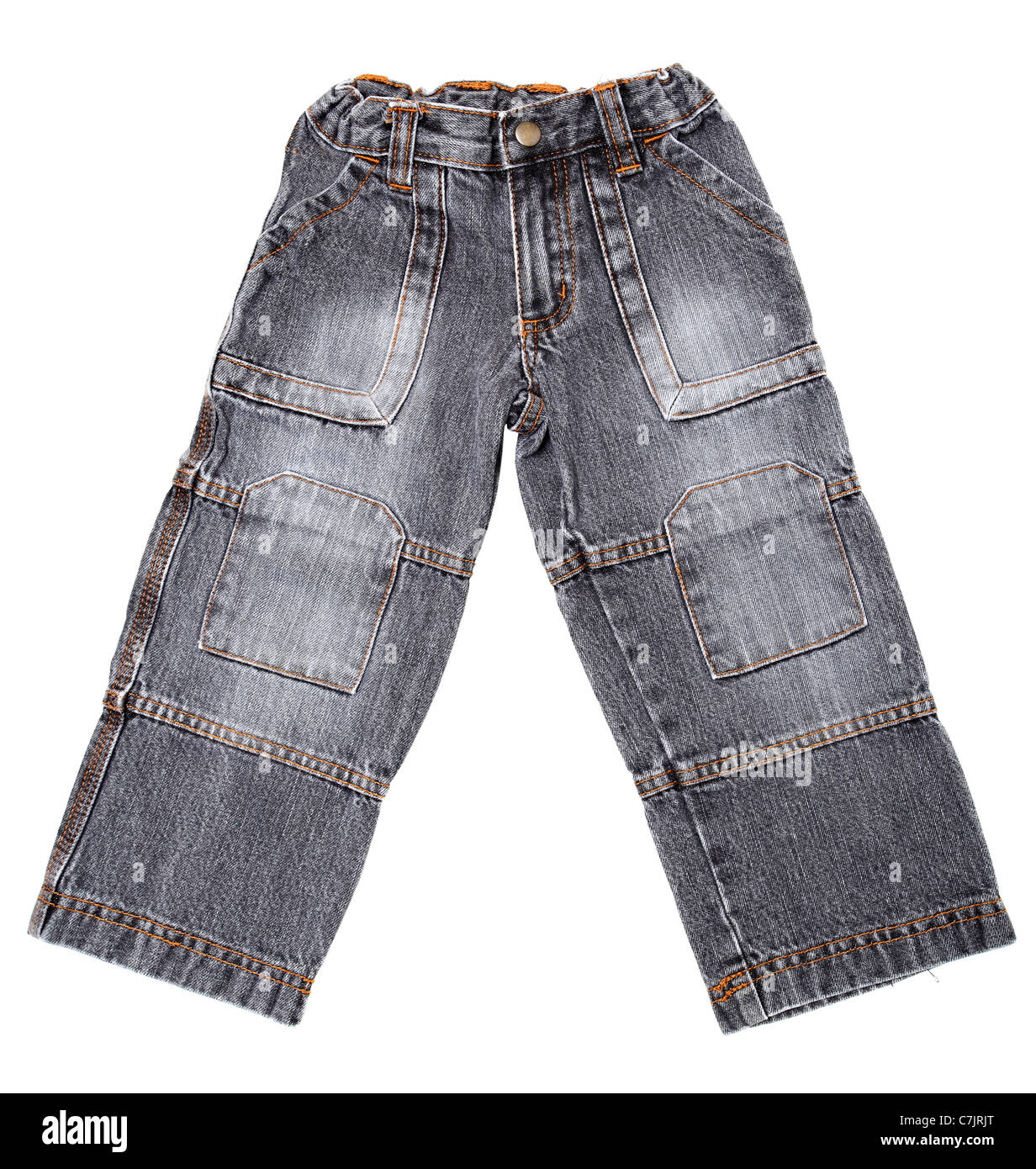 Children&rsquo;s wear - jeans isolated over white background Stock Photo - Alamy