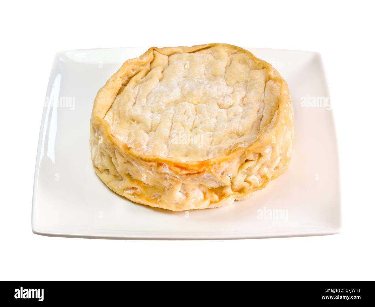 Epoisse de Bourgogne, AOC, a strong-smelling, soft, cow's milk, washed rind French cheese. Charles Lupica Stock Photo