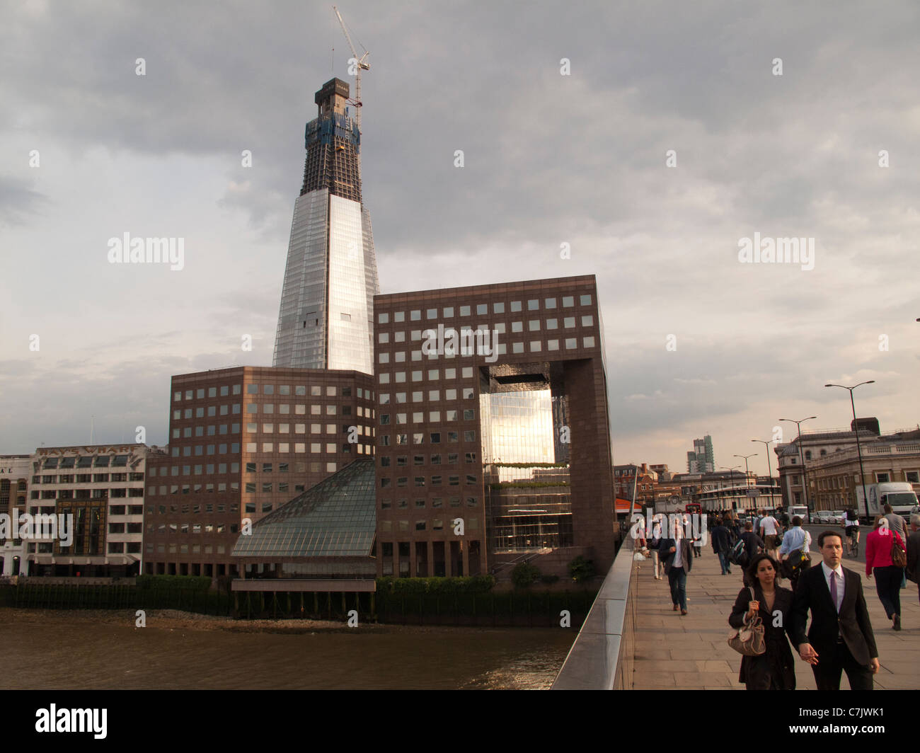 The Shard- building in progress,july 2011,London Stock Photo