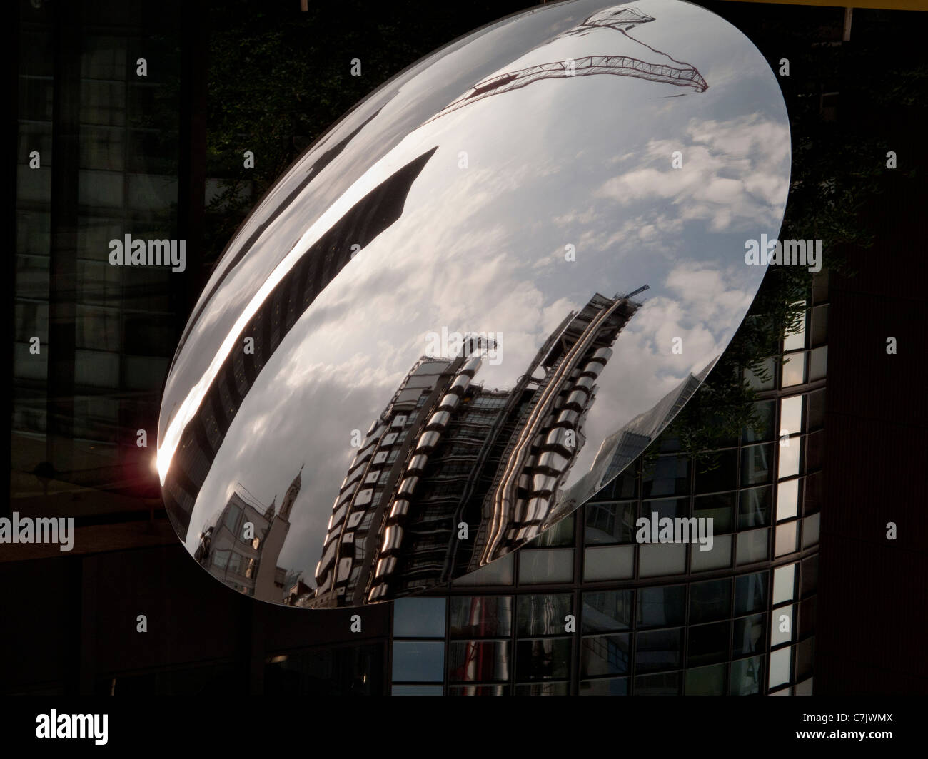 Anish Kapoor Sky Mirror city of London Stock Photo