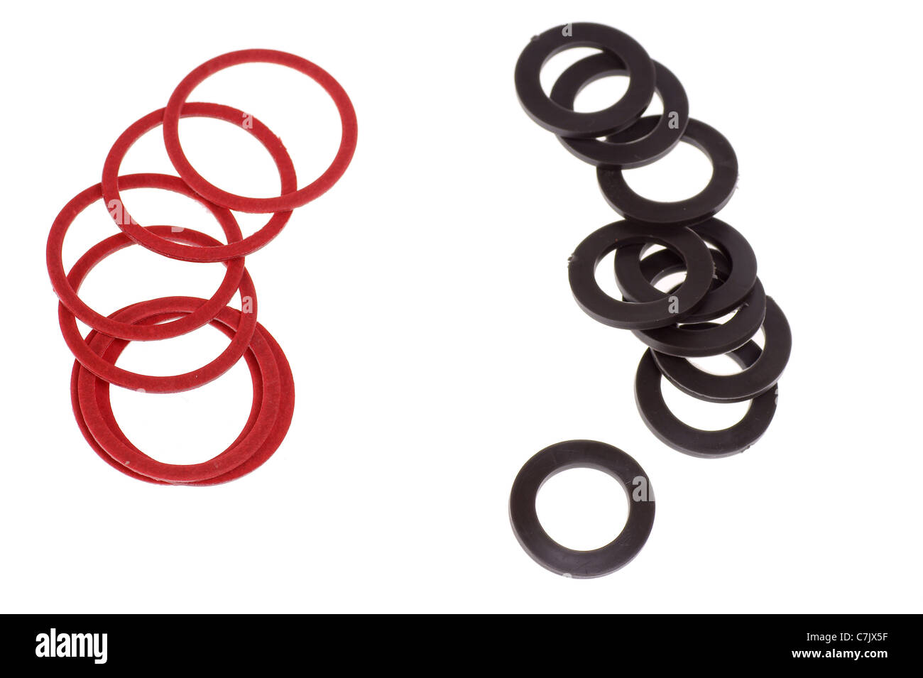 Set of gaskets isolated on white background Stock Photo Alamy