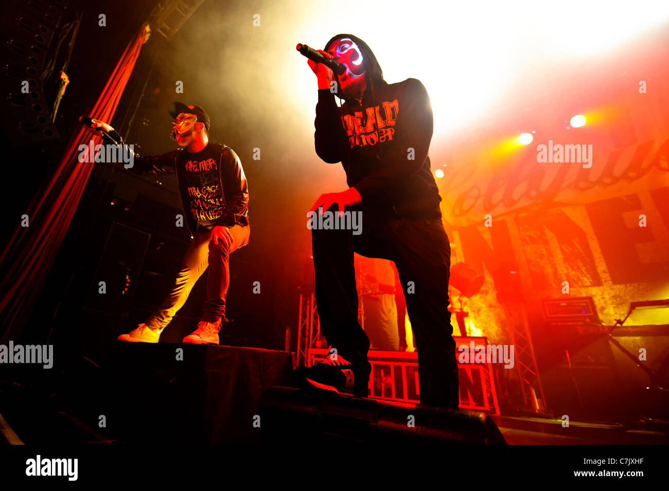 American rap rock band Hollywood Undead live at Sound Academy, Toronto, Canada on April 03, 2011 Stock Photo