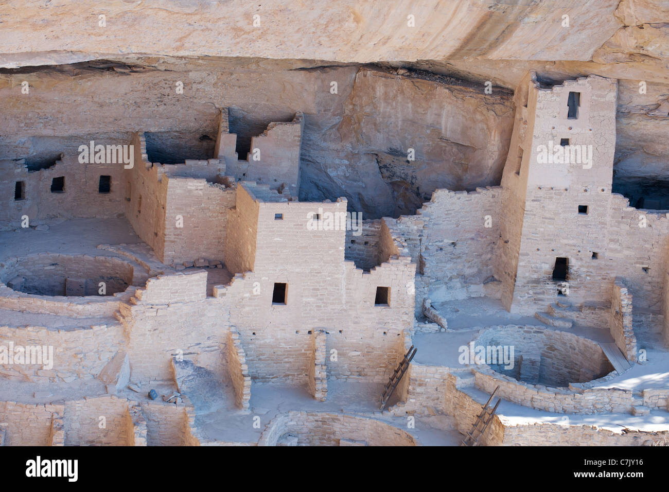 Famous Cliff Palace ruins in Mesa Verde National park (UNESCO World ...