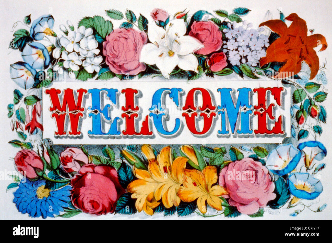 Welcome Illustration Stock Photo