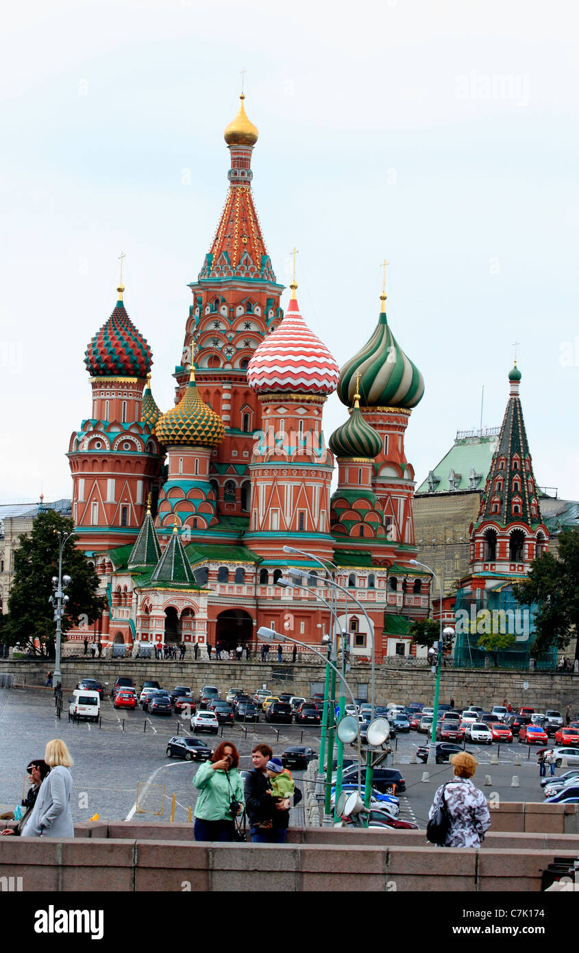 view of St. Basil's Cathedral in Moscow Stock Photo - Alamy