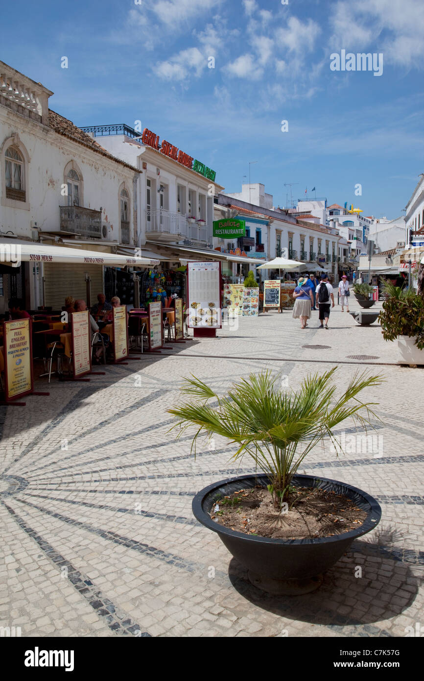 Portugal, Algarve, Albufeira, Street Scene Stock Photo