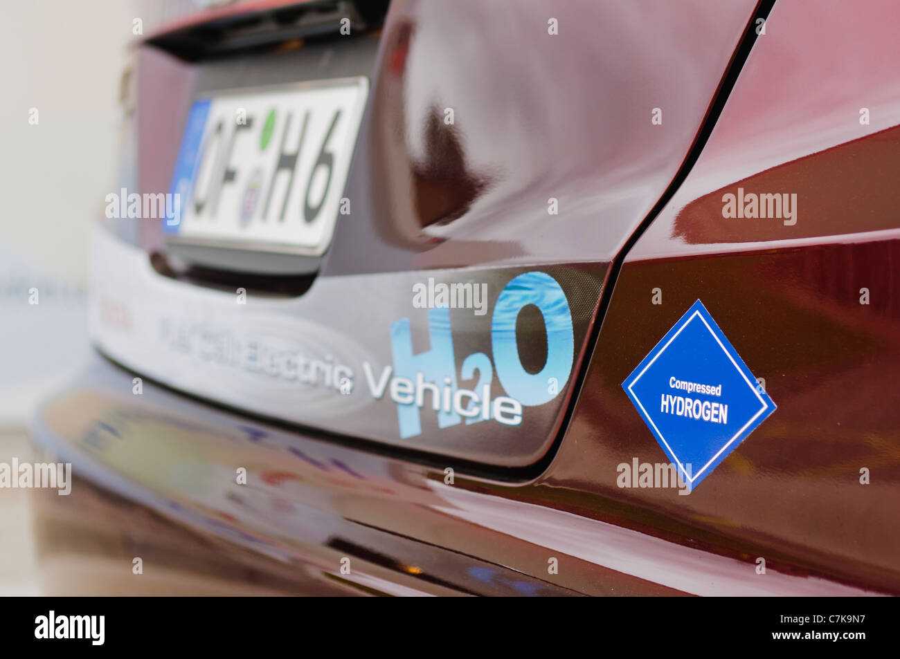 Honda FCX Clarity hydrogen fuel-cell powered car Stock Photo