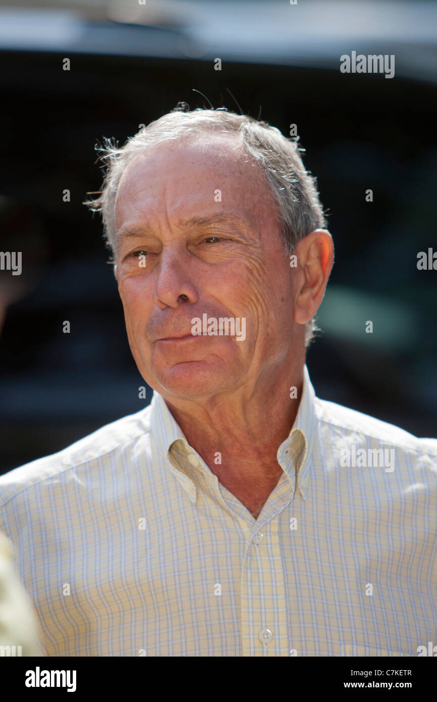 Mayor Michael Bloomberg at the West Indian-American Day Parade in New York City. Stock Photo