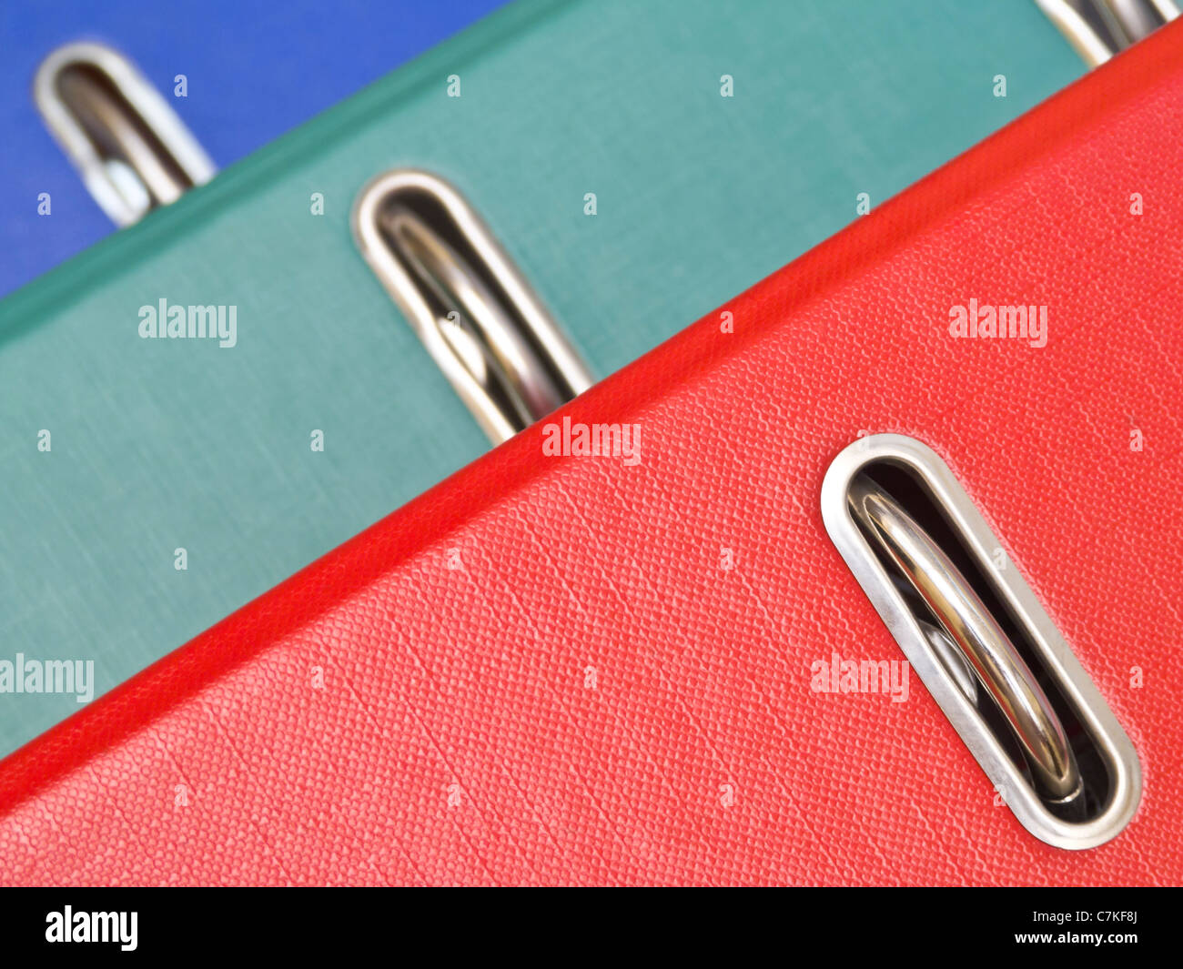 Colorful Ring Binders Stock Photo