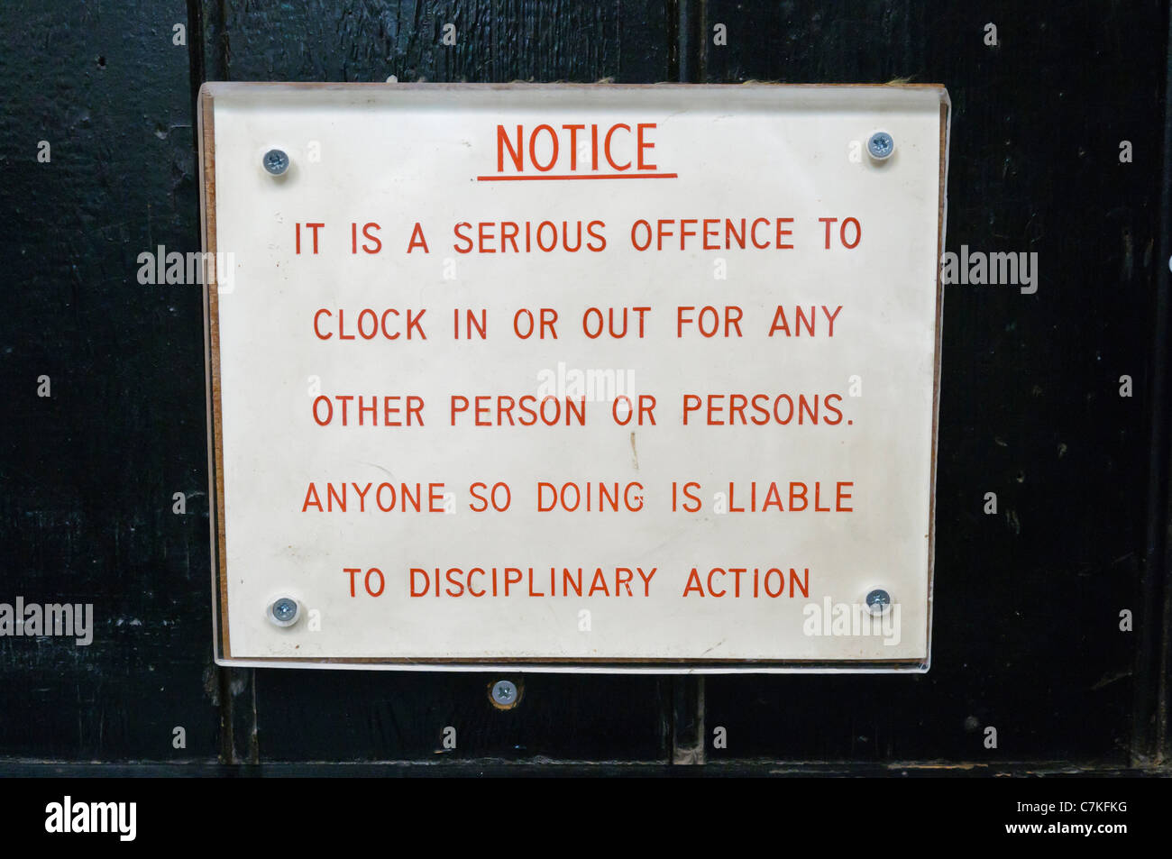 Clocking out of work hires stock photography and images Alamy