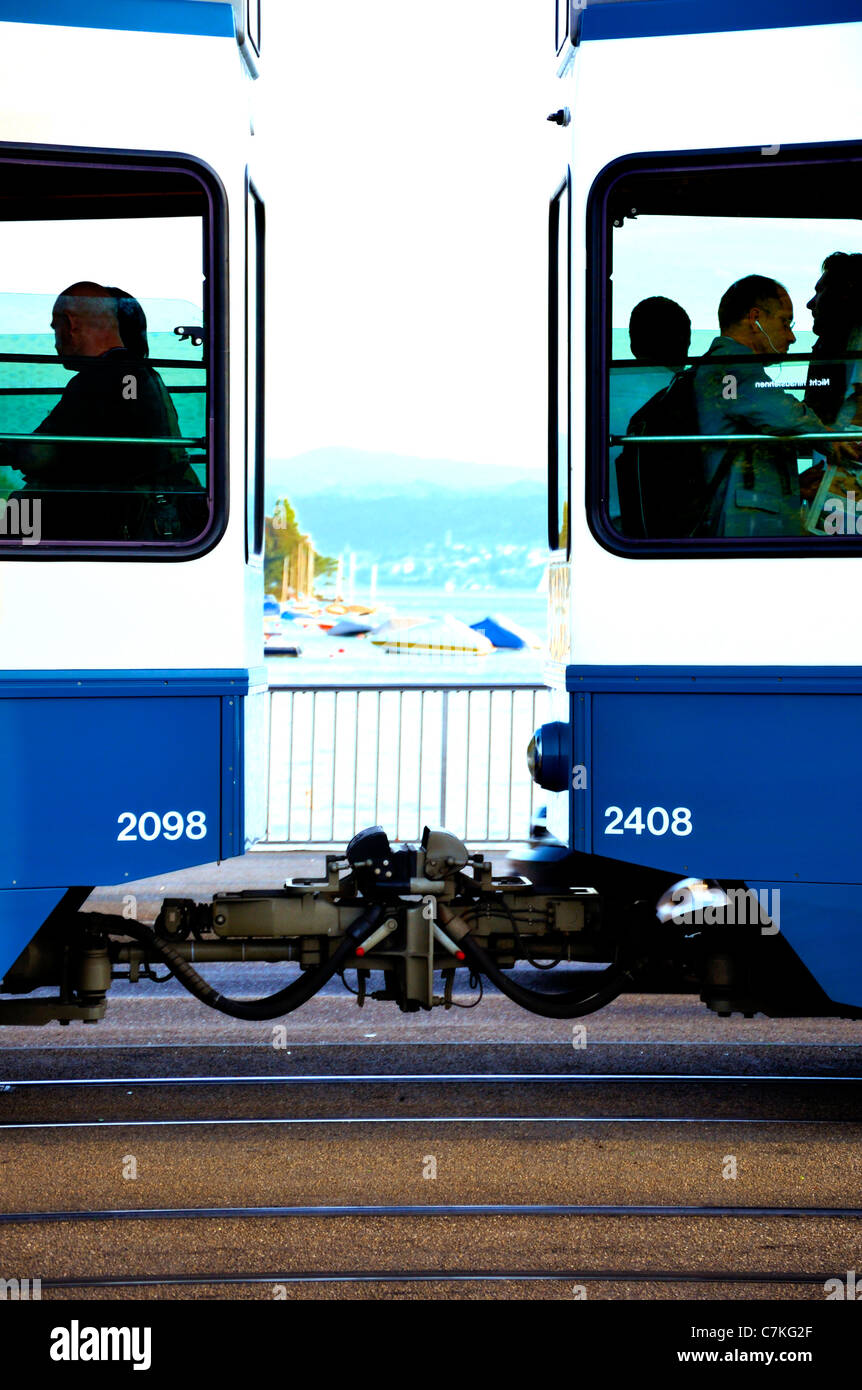 Zurich Switzerland tram Stock Photo Alamy