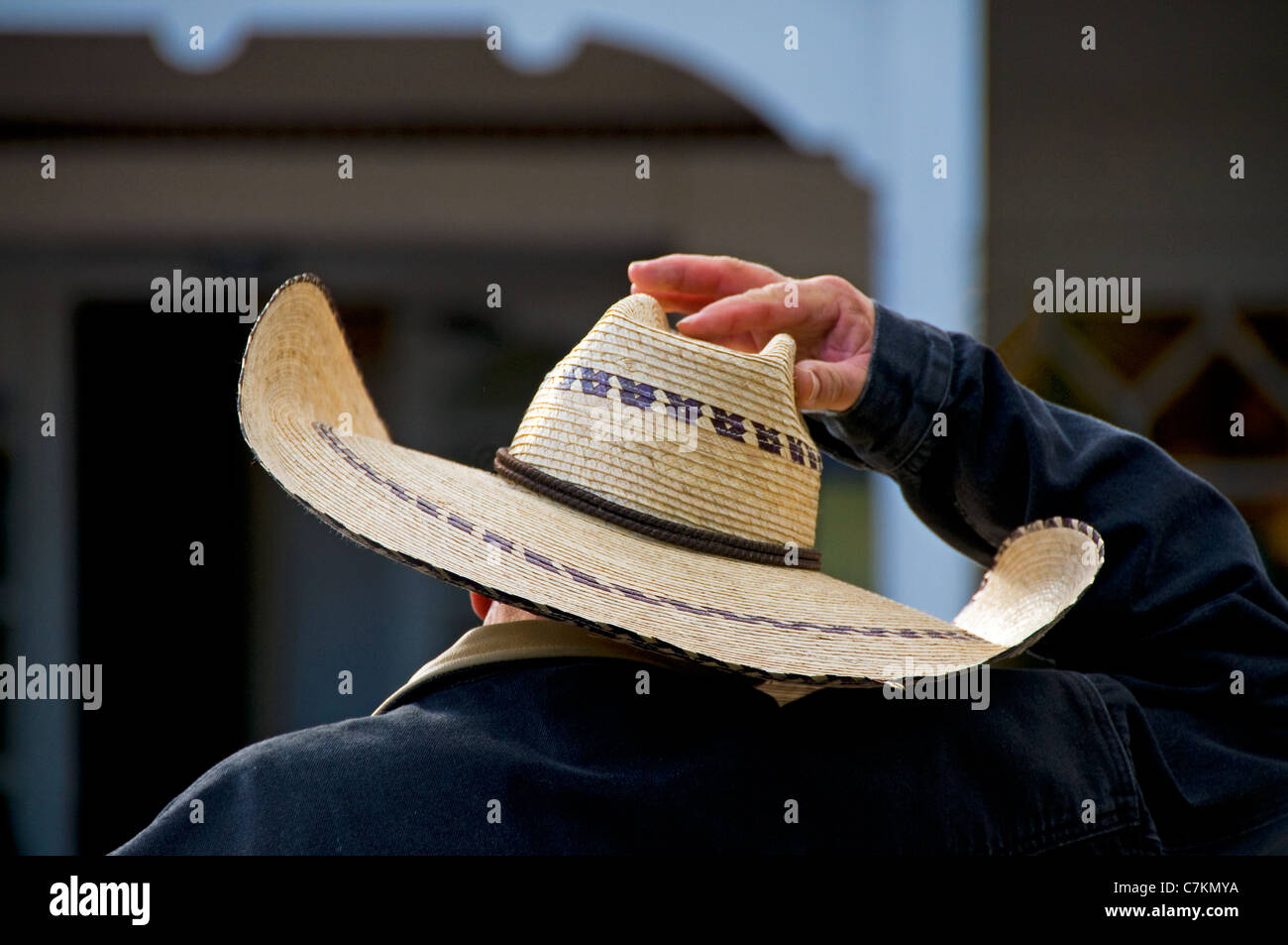 Man With Beard Wearing Cowboy Hat Stock Photo - Download Image Now - Cowboy  Hat, Feather, Men - iStock