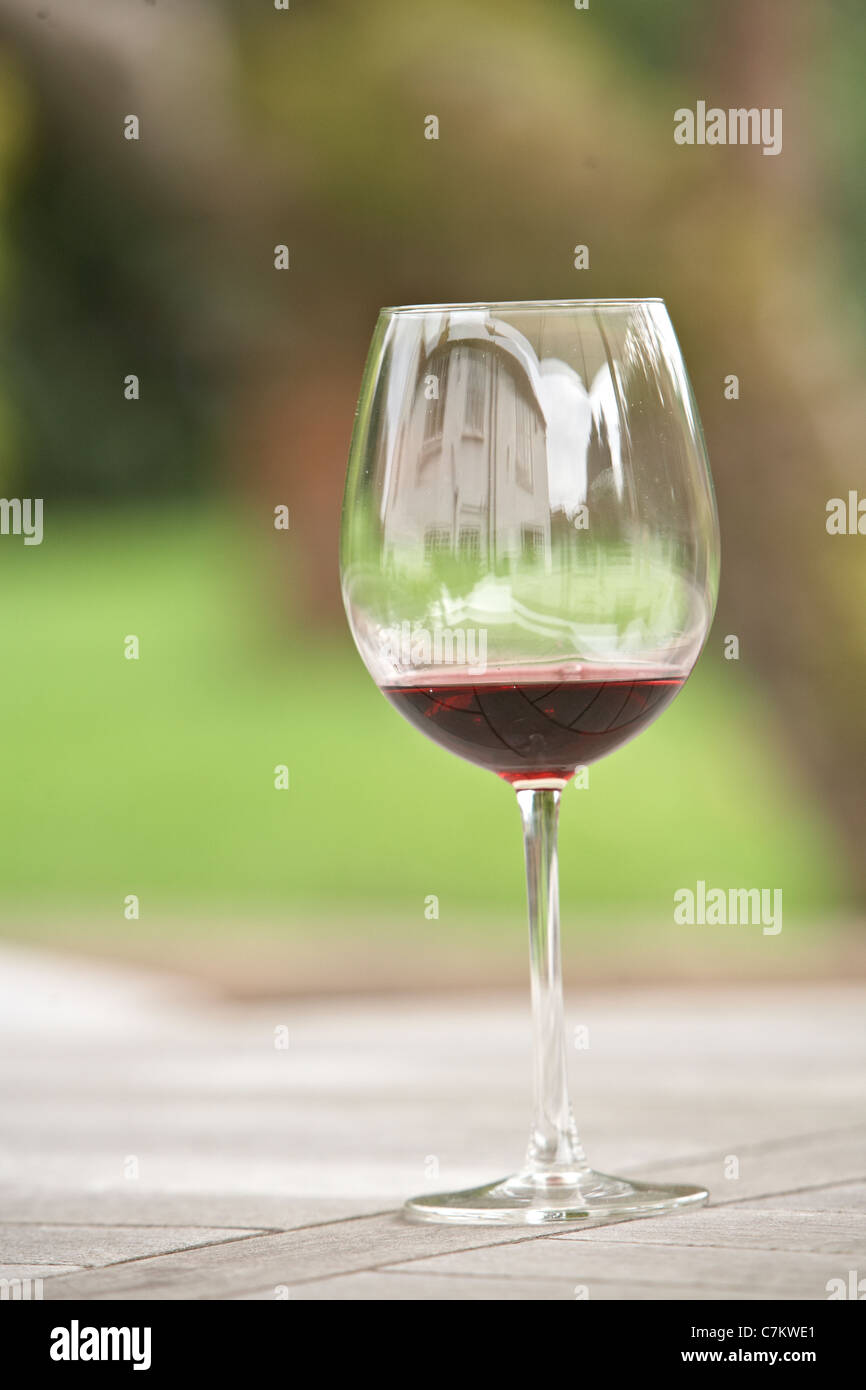 Red wine on a table Stock Photo