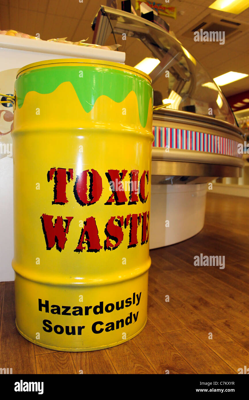 Toxic waste candy UK Stock Photo