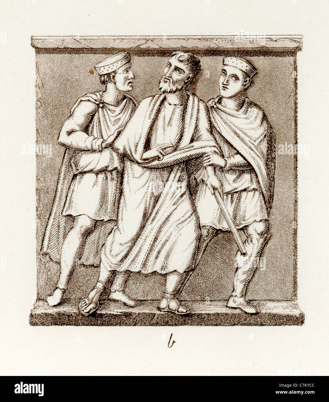 Saint Peter being seized by servants of Herod Agrippa Stock Photo