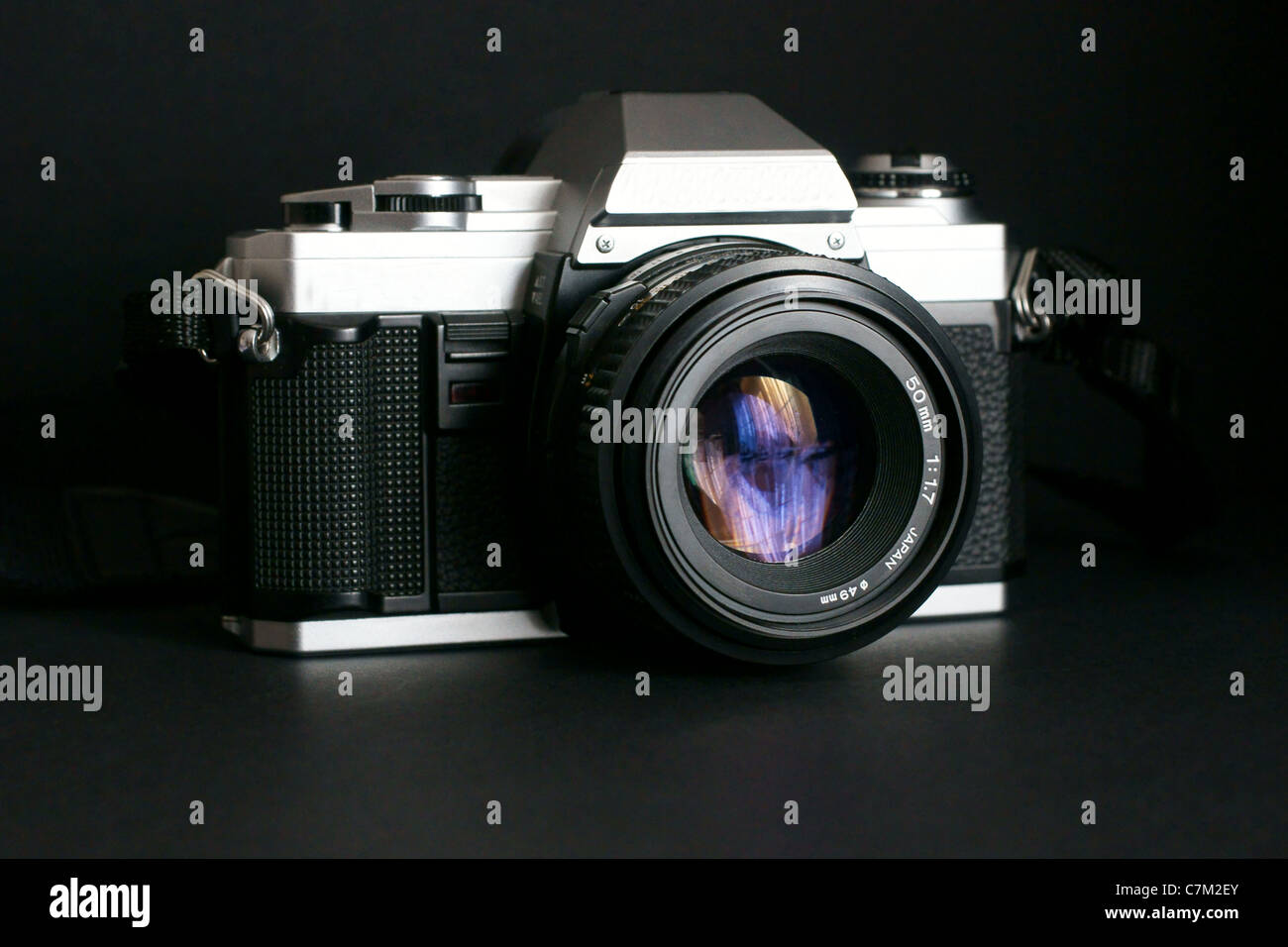 Minolta X300 film SLR camera from the 1980's Stock Photo