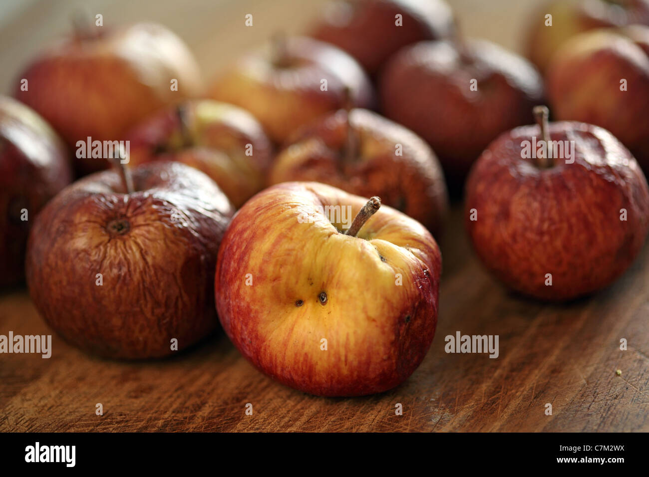 basket rotten apples Stock Photo - Alamy