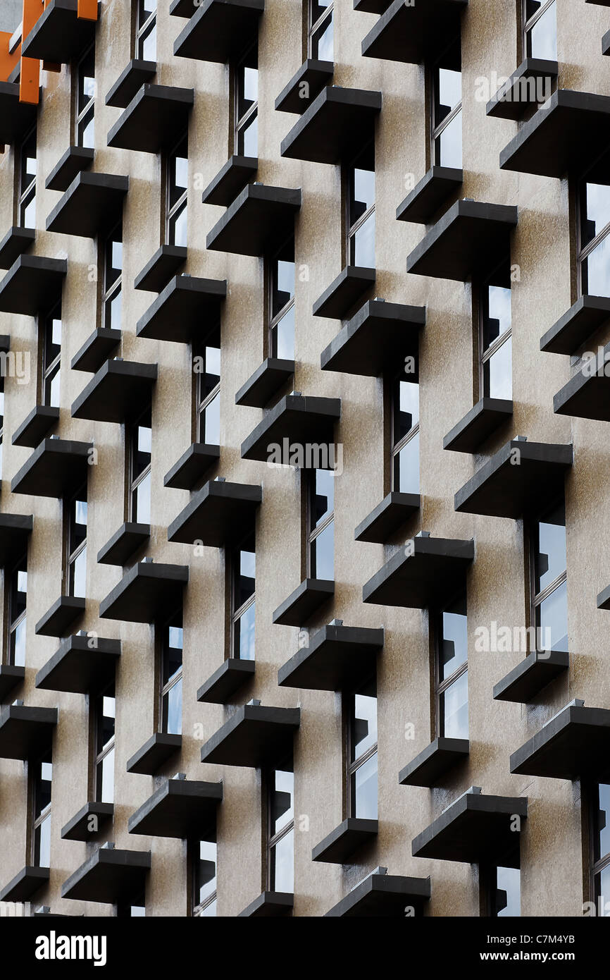 Drone flying between new apartment buildings with a unique ... - Alamy - Modern City Apartment Architecture