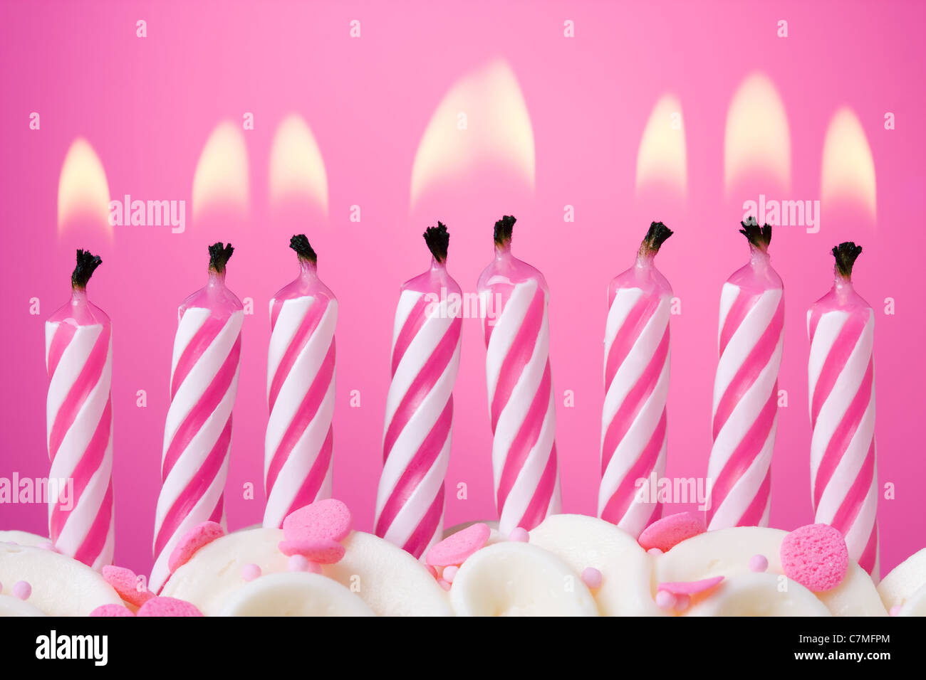Eighth birthday candle hi-res stock photography and images - Alamy