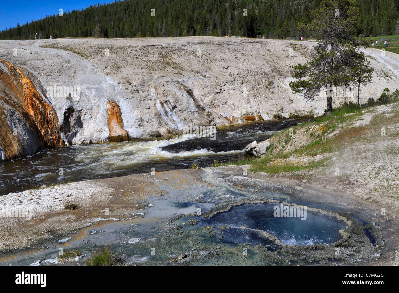 Firehole spring yellowstone hi-res stock photography and images - Alamy