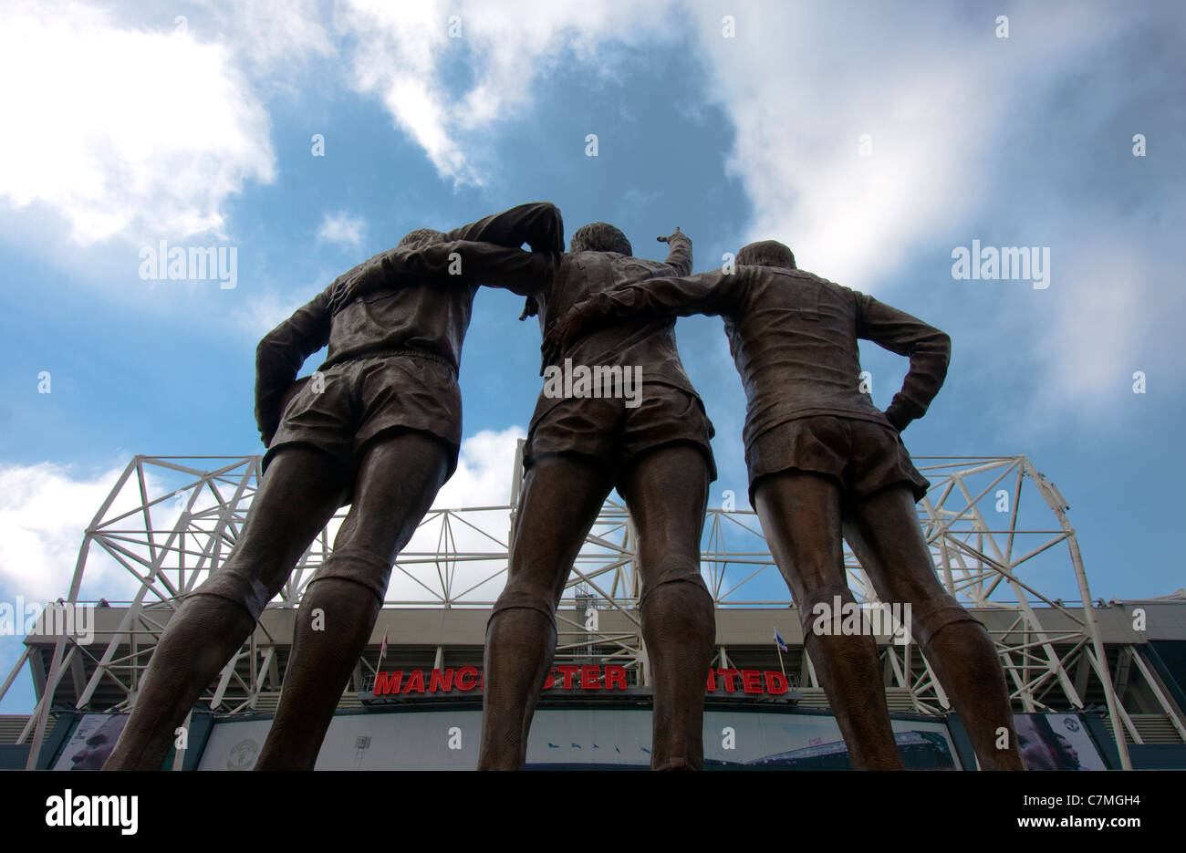 Old Trafford - Home of Manchester United Stock Photo