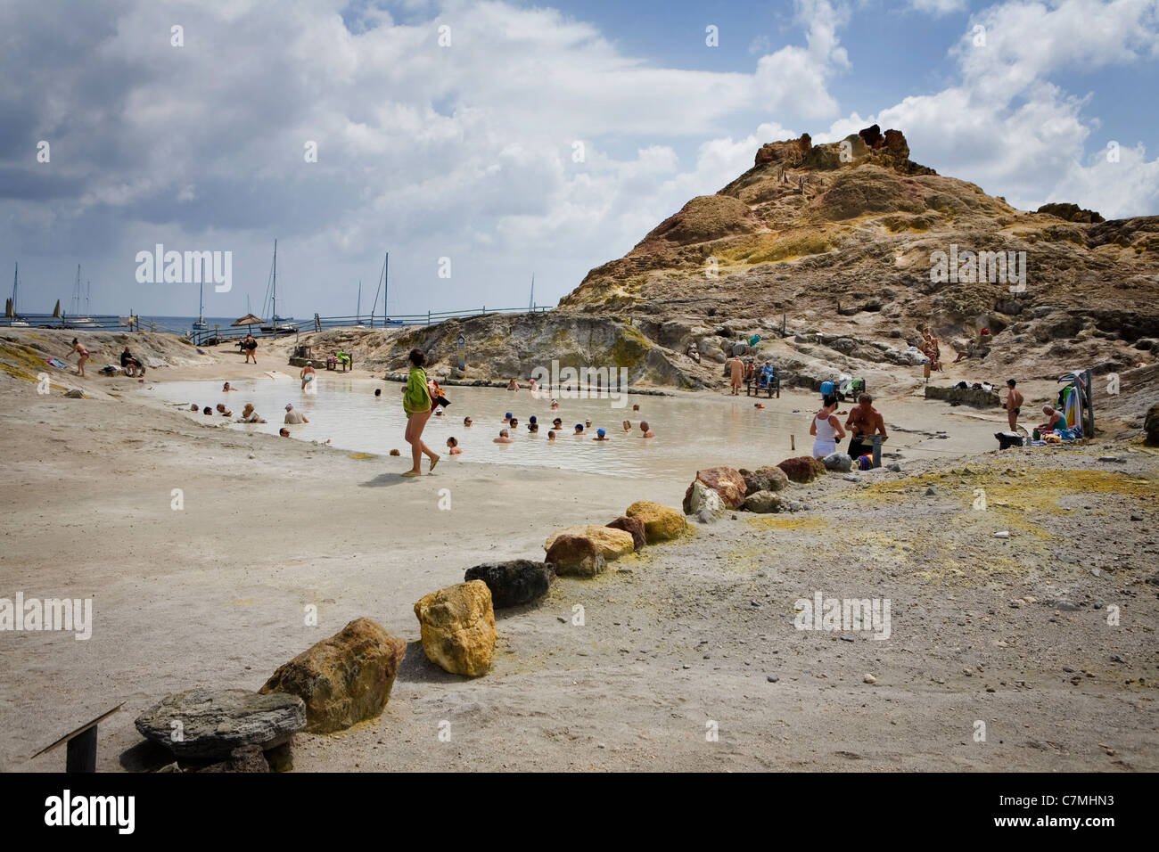 Mud baths vulcano aeolian hi-res stock photography and images - Alamy