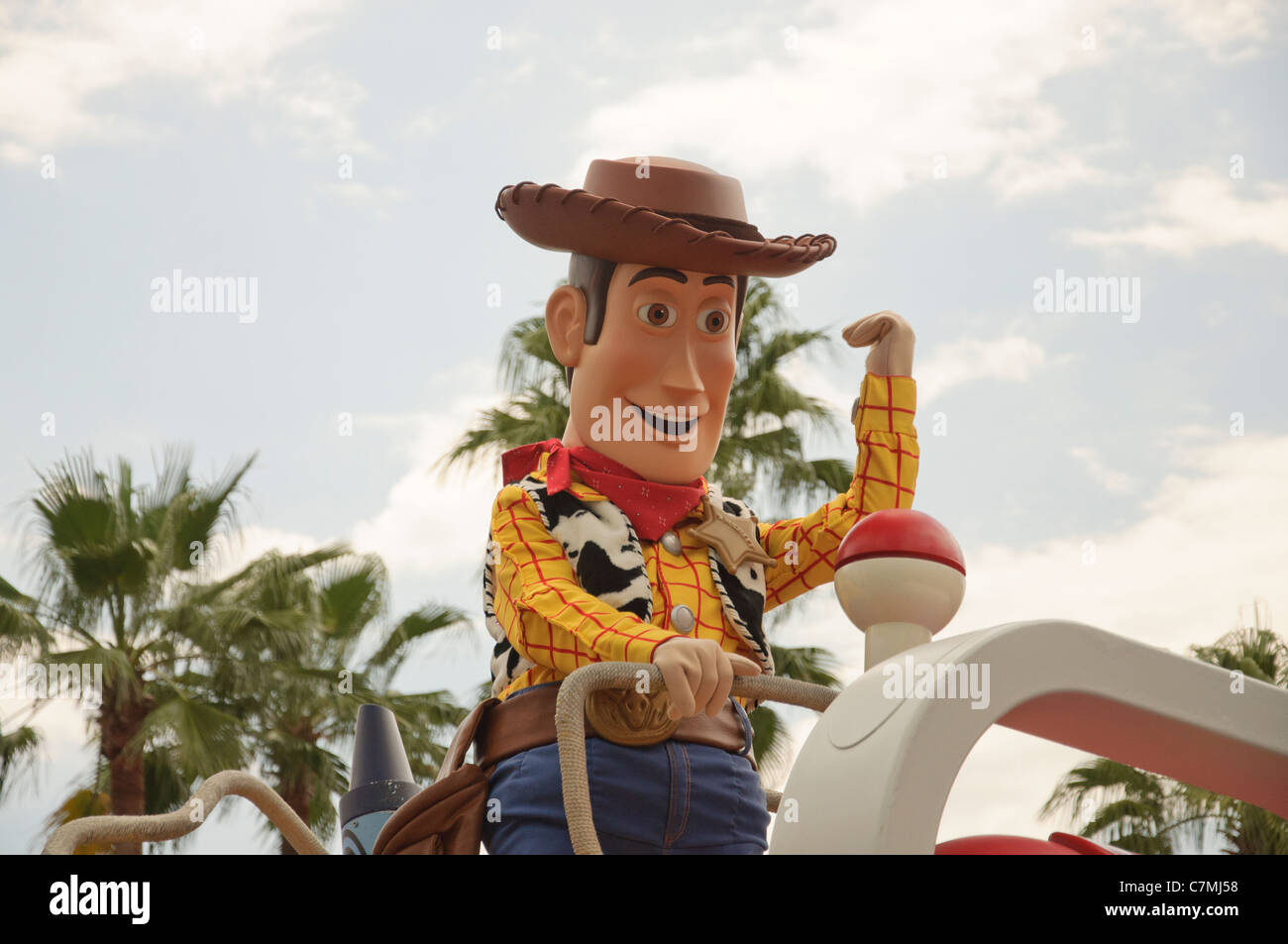 walt disney world resort orlando florida disneys hollywood studios woody in the countdown to fun parade disney pixar Stock Photo