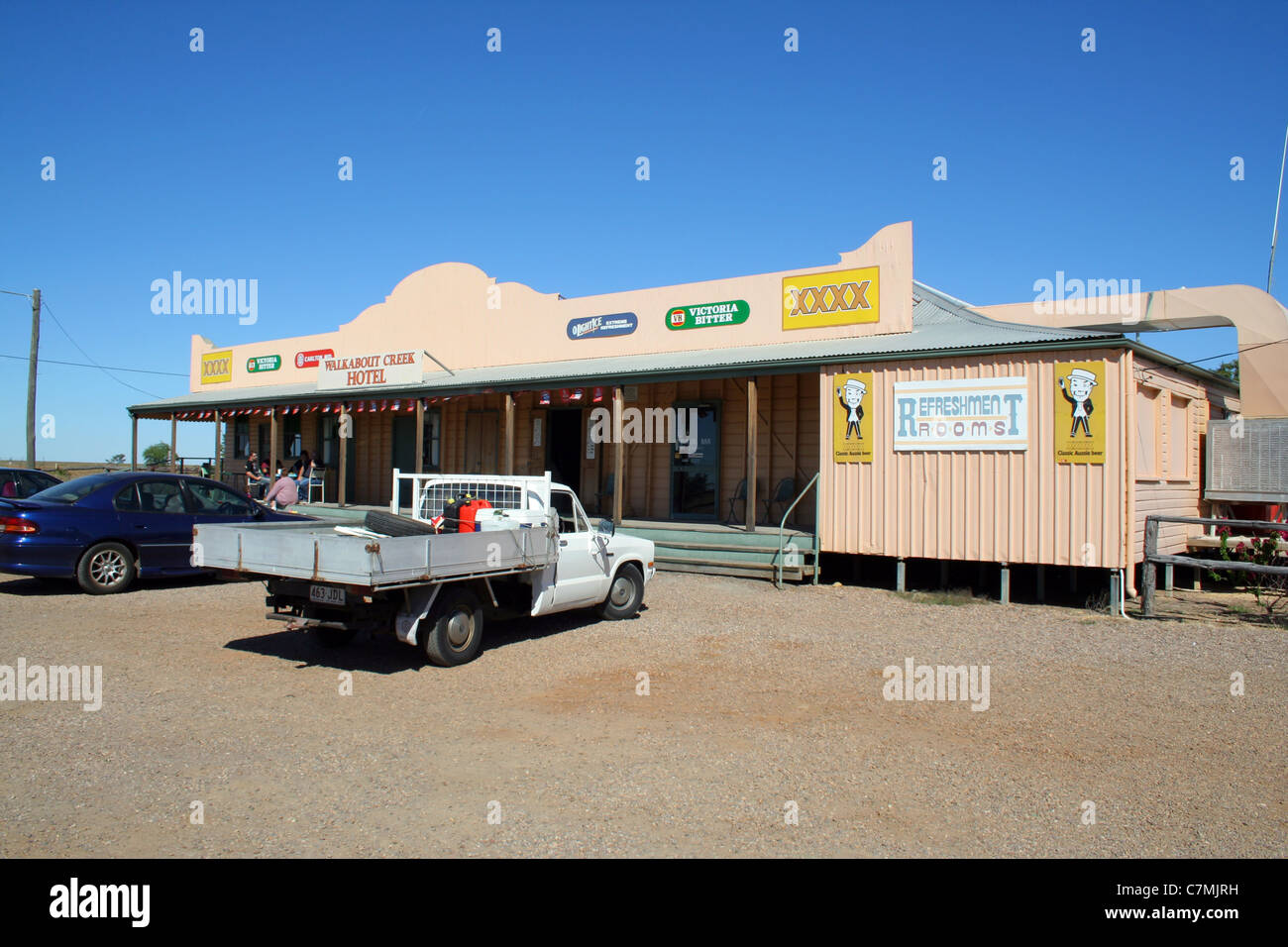 Café in the Australian Outback Stock Photo Alamy