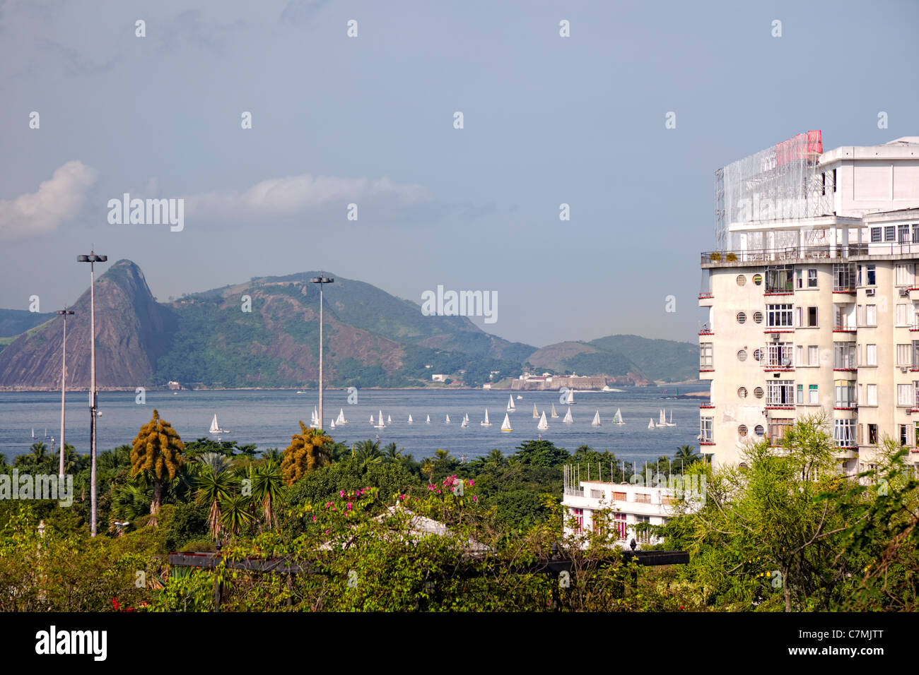 Baia de Guanabara (Guanabara Bay), Rio de Janeiro, Brazil, South America Stock Photo