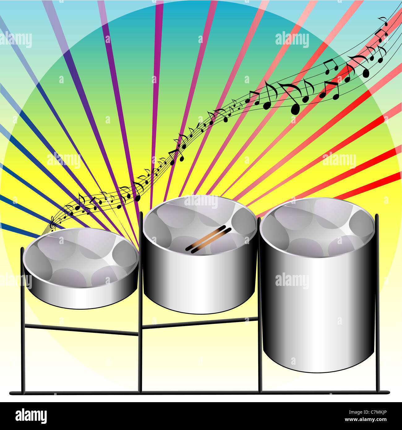 Steel pan instrument vector hires stock photography and images Alamy