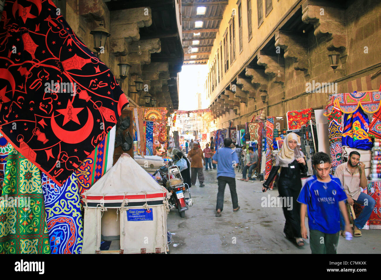 street market bazaar Cairo Egypt Stock Photo Alamy