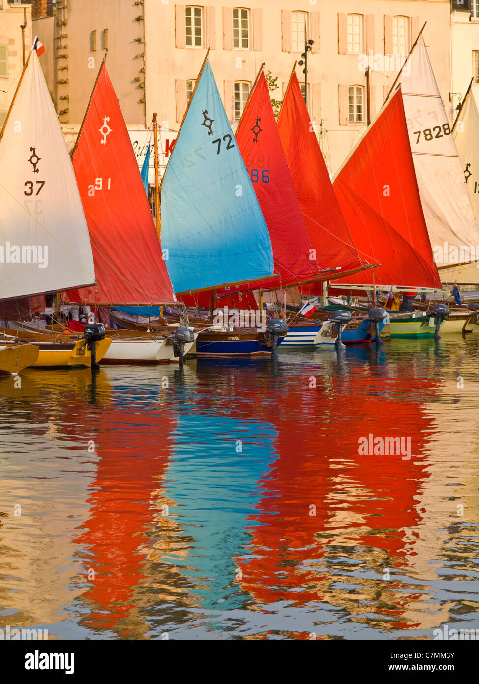 Old sail boats at the port of Vannes, Sea Festival, Bay of Morbihan, Brittany, France, Europe Stock Photo