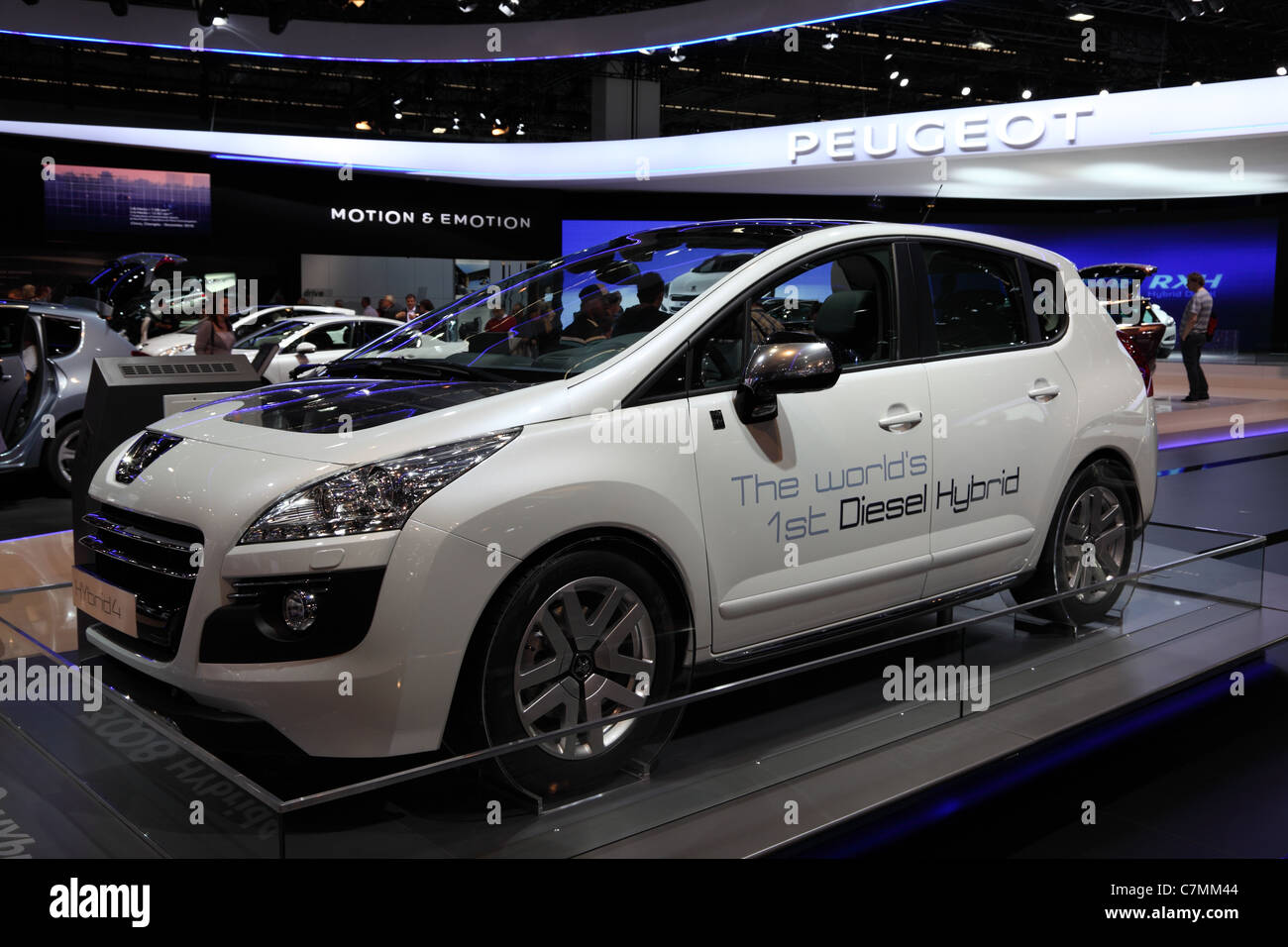 The New Peugeot 3008 Hybrid4 Diesel Hybrid At The 64th Iaa Internationale Automobil Ausstellung Stock Photo Alamy