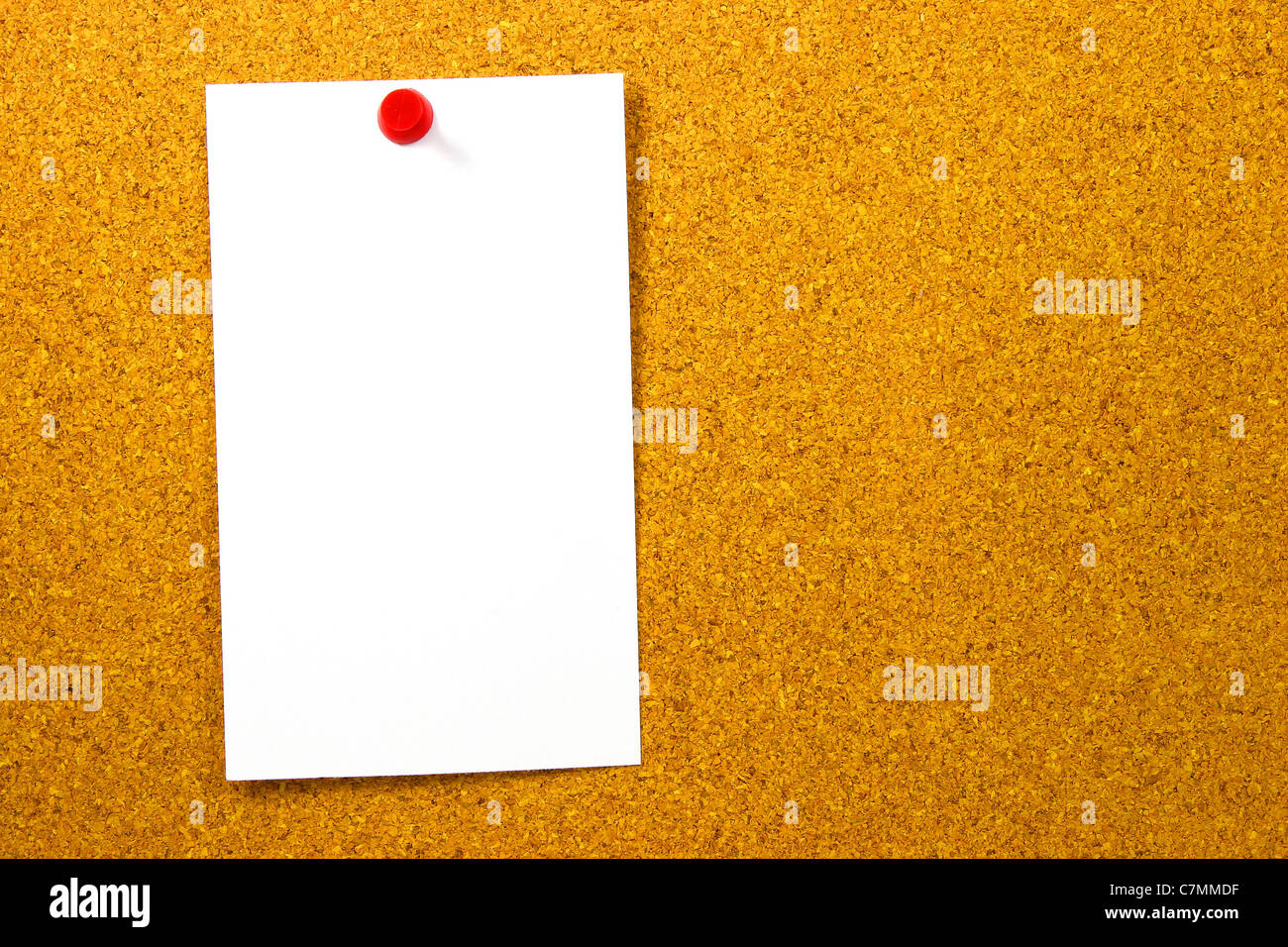 Empty white paper on a board to use as background for a message Stock ...