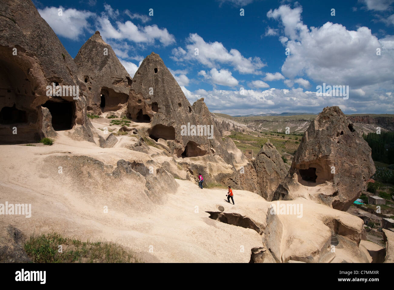 Big church Selime Village Cappadocia Ihlara Valley Stock Photo