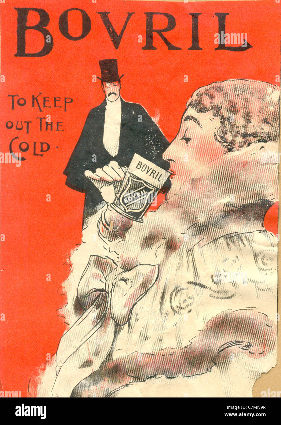 Advertising insert for Bovril  circa 1895 Stock Photo
