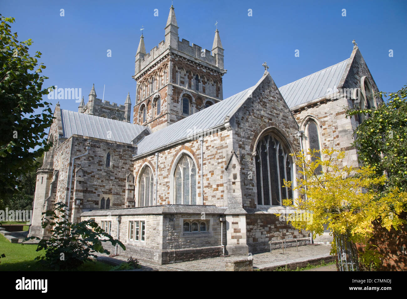 Wimborne Minster church in Wimborne Minster, Dorset Stock Photo Alamy