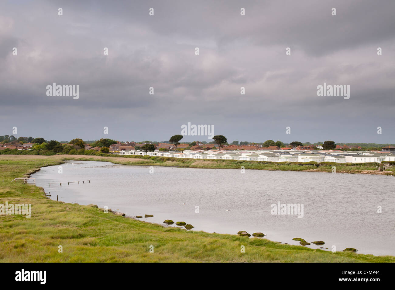 Caravan Park, Milford on Sea, Hampshire, UK Stock Photo Alamy