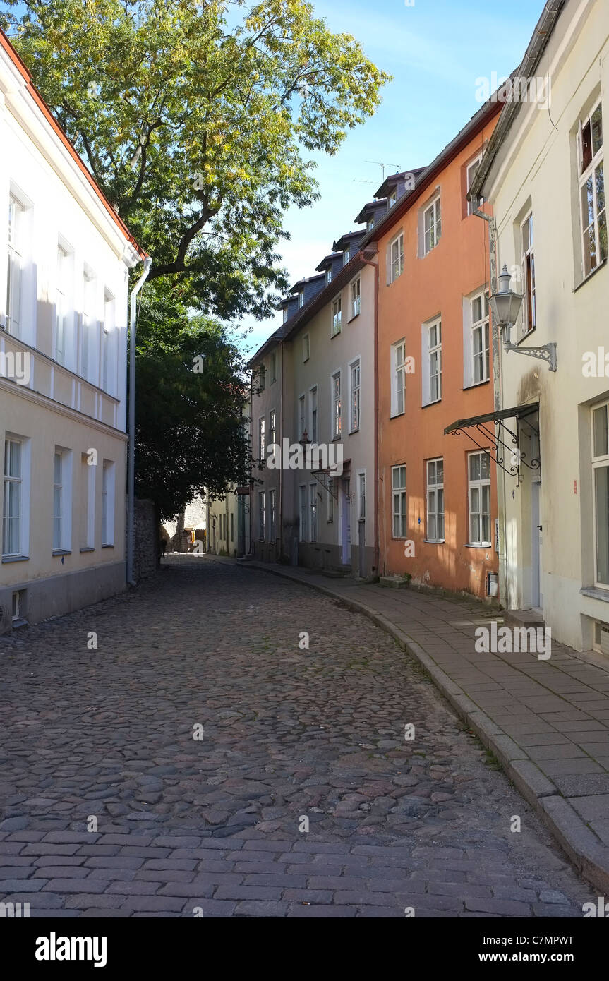 Street, housing, buildings Tallinn, Estonia Stock Photo Alamy