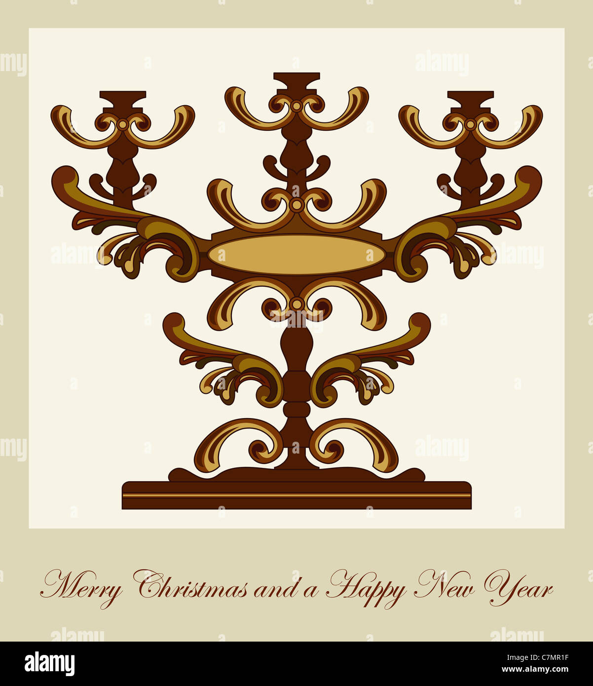 Christmas greeting card Stock Photo