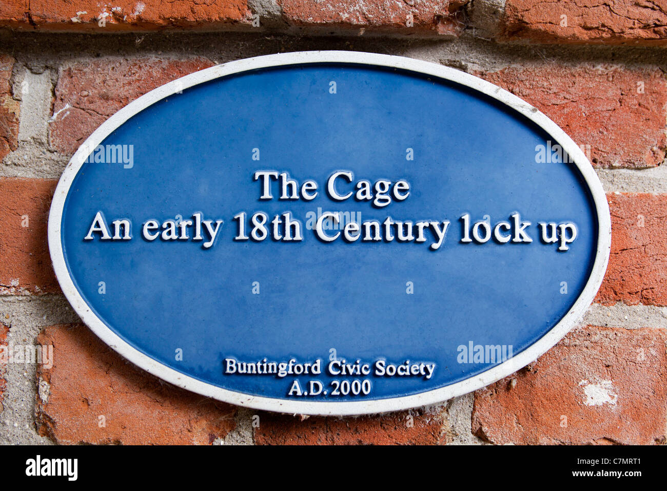 The Old Lock up or Cage Buntingford Stock Photo Alamy