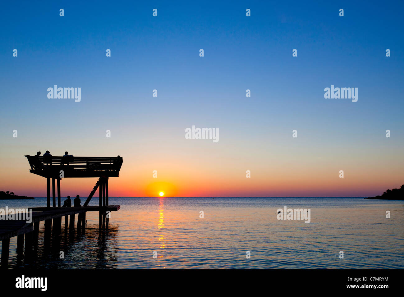 Beautiful tropical sunset over ocean hi-res stock photography and ...