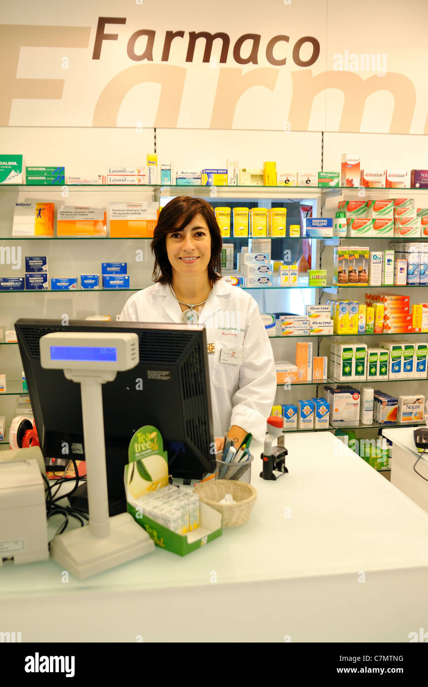 Pharmacy  medicine Doctor (cash desk) Stock Photo